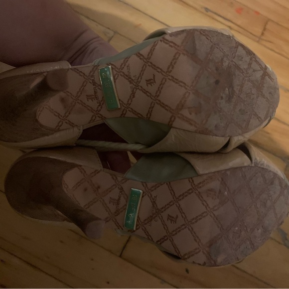 Lamb pink and grey pumps coquette Mob wife maximalist - Picture 4 of 6